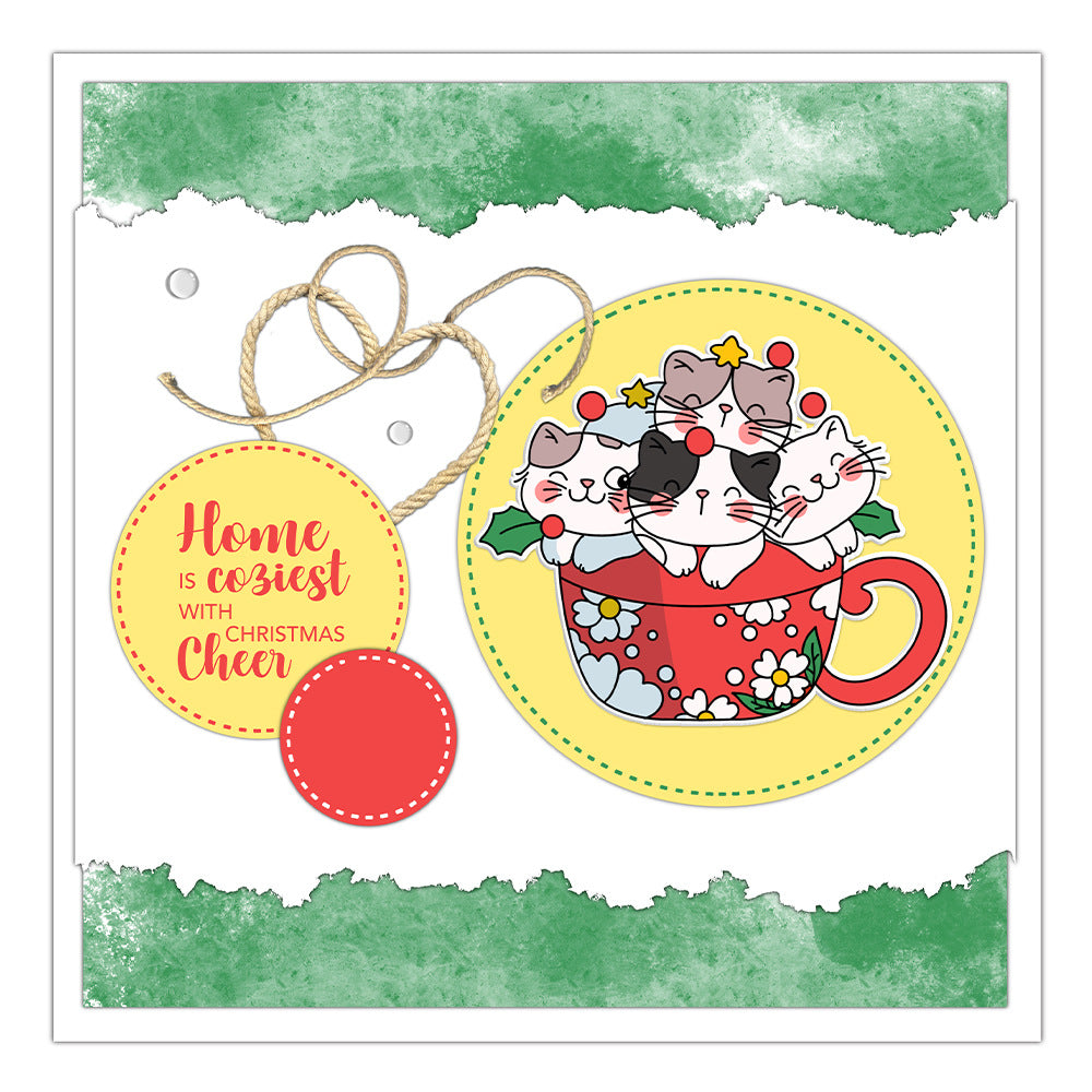 Christmas Kitten Mug Dies & Stamps Set