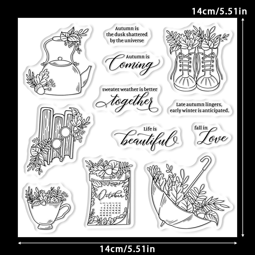 Autumn Diary Dies & Stamps Set