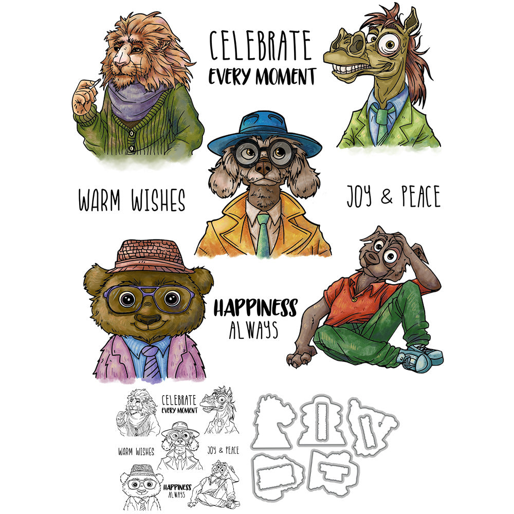Animal Series Dies & Stamps Set