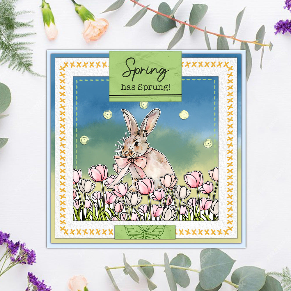 Easter Theme Dies & Stamps Set