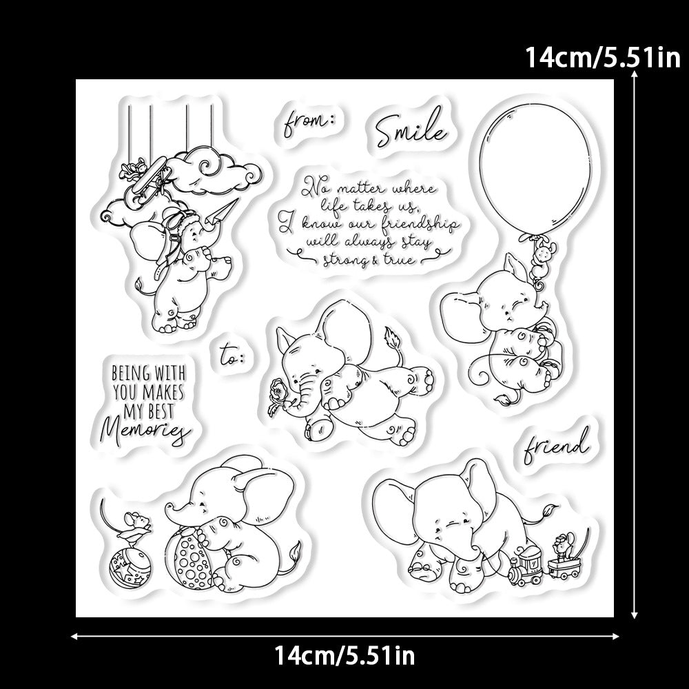Happy Baby Elephant Dies & Stamps Set