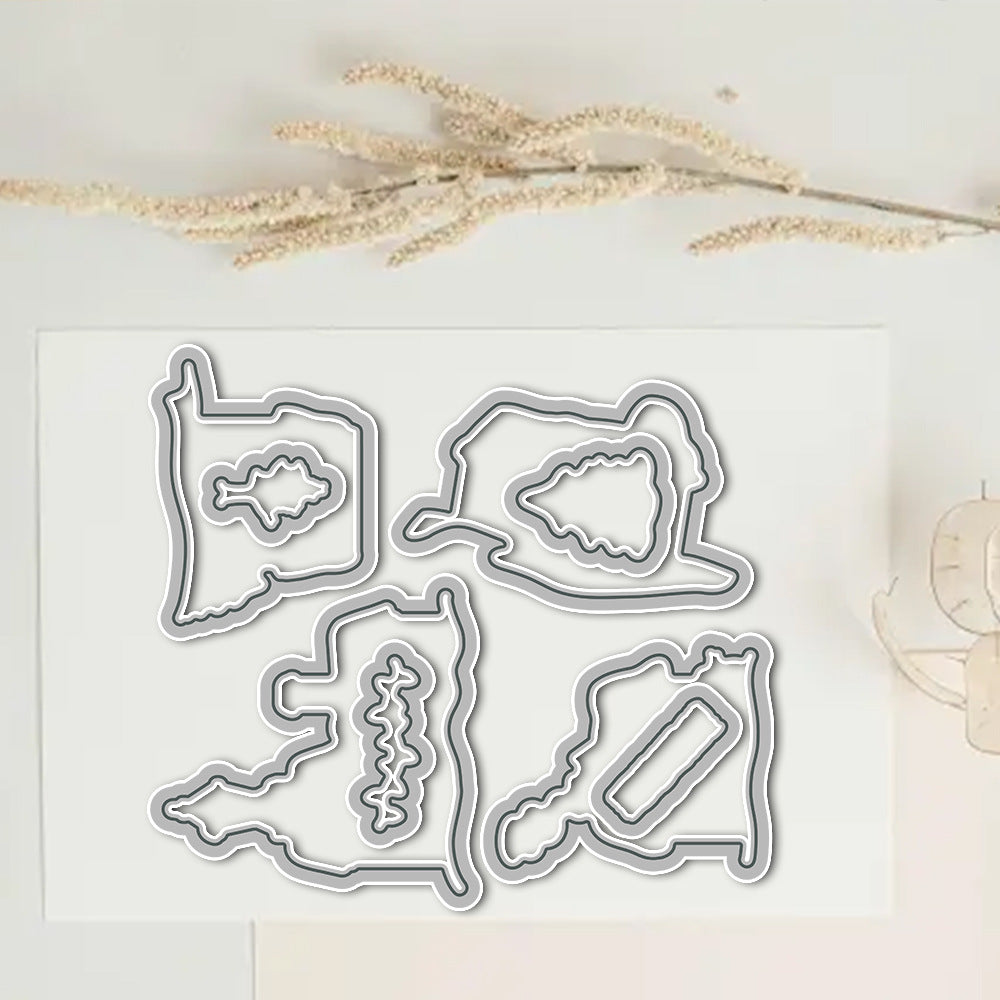 Snow House Dies & Stamps Set