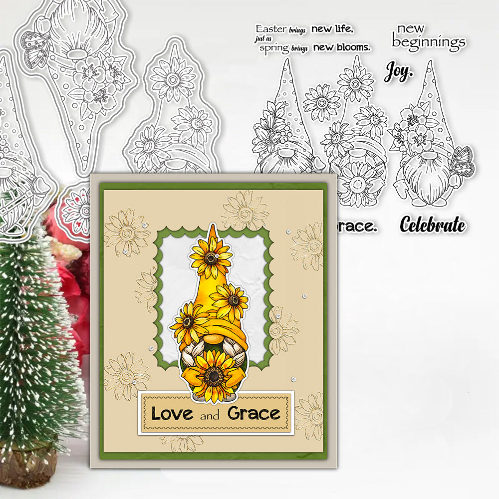 Easter Gnomes Dies & Stamps Set