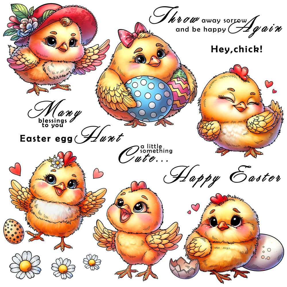 Easter Theme Dies & Stamps Set