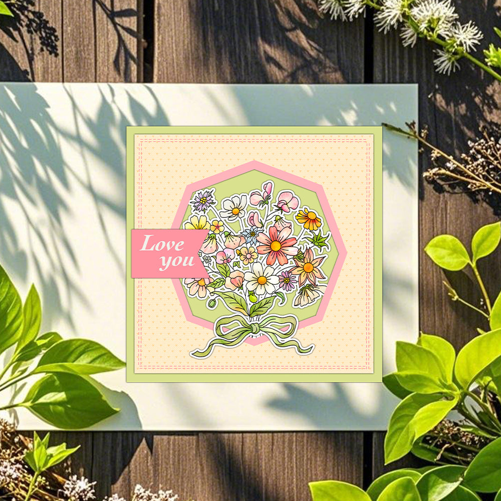 Bouquet Bow Clear Stamps