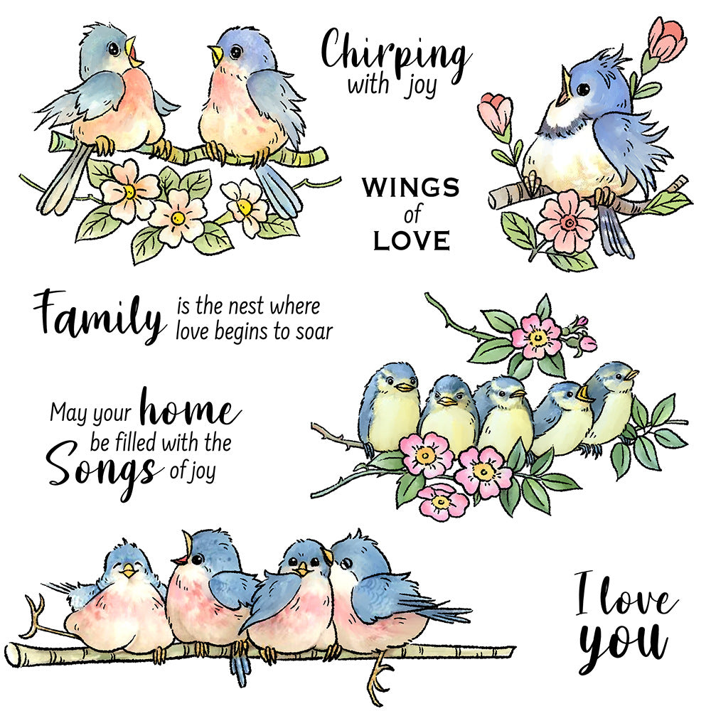 Birds On The Branch Dies & Stamps Set