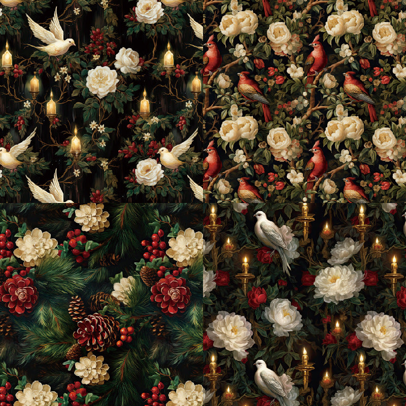 24PCS 6" Pinecone Scrapbook Paper & Cardstock