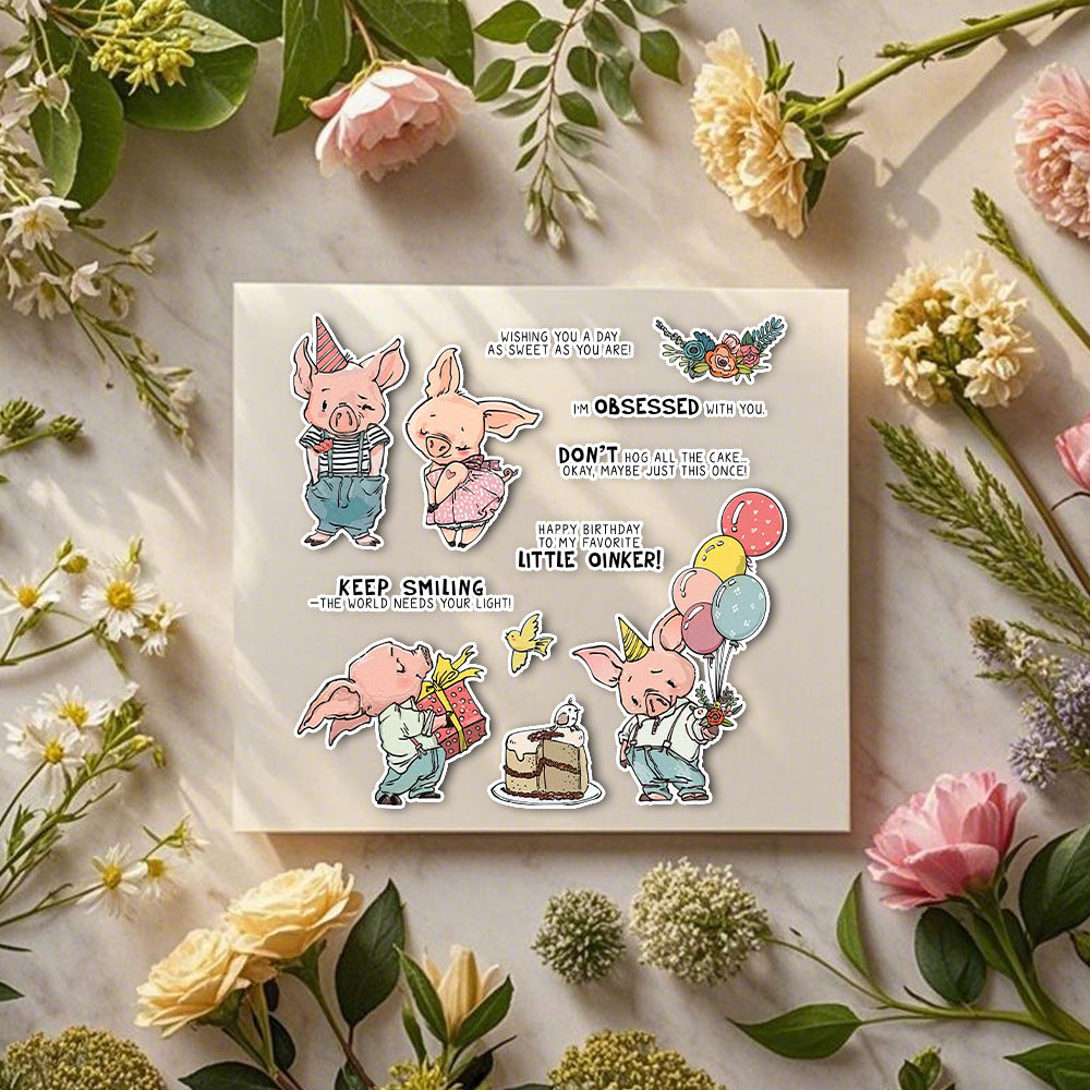 Happy Piggy Dies & Stamps Set