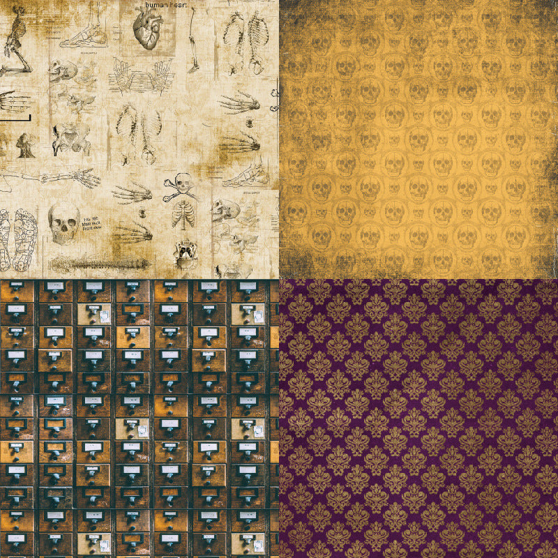 24PCS 6" Silent Castle Scrapbook Paper & Cardstock