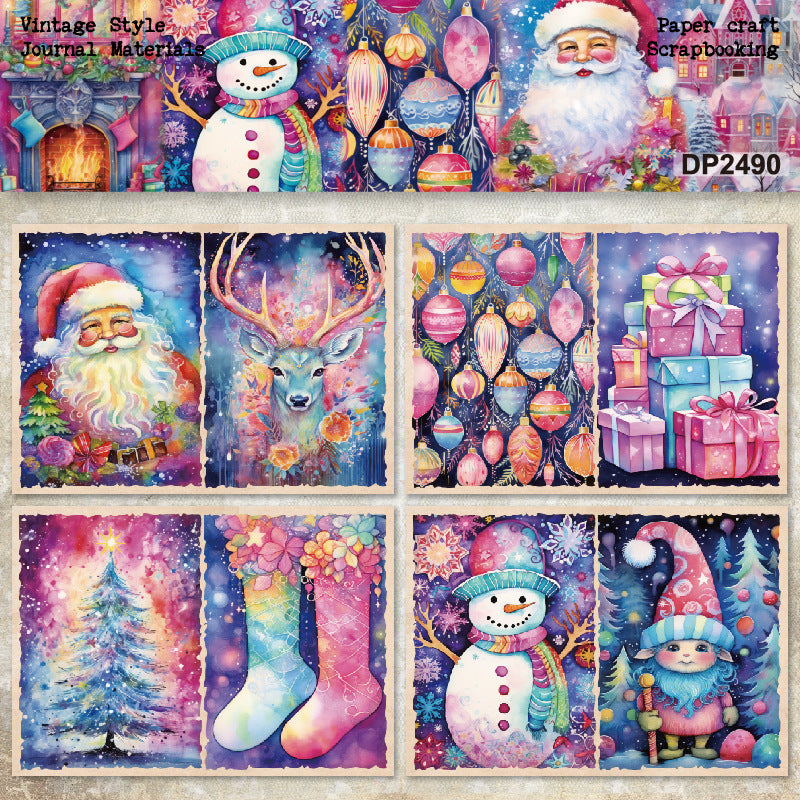 A5 Bright Christmas Journal Scrapbook Paper