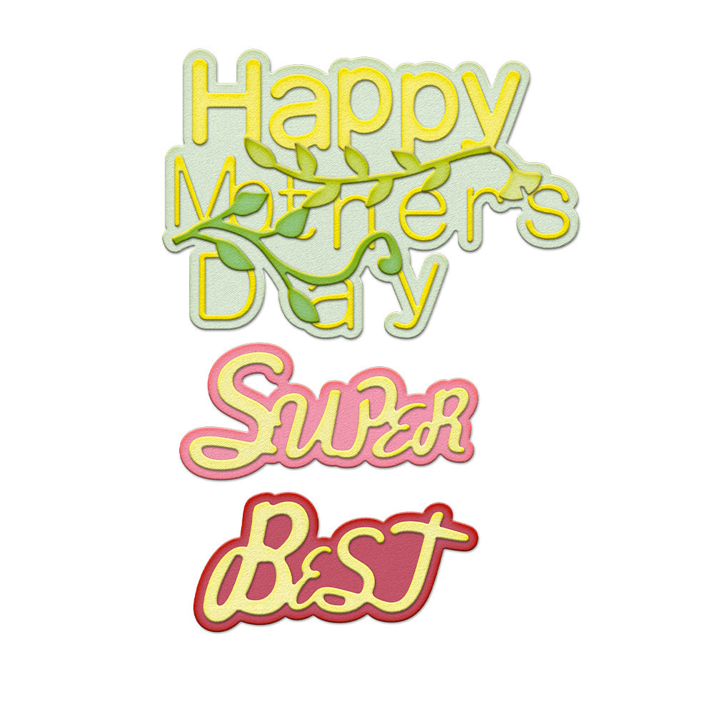 Mother's Day Letters Metal Cutting Dies