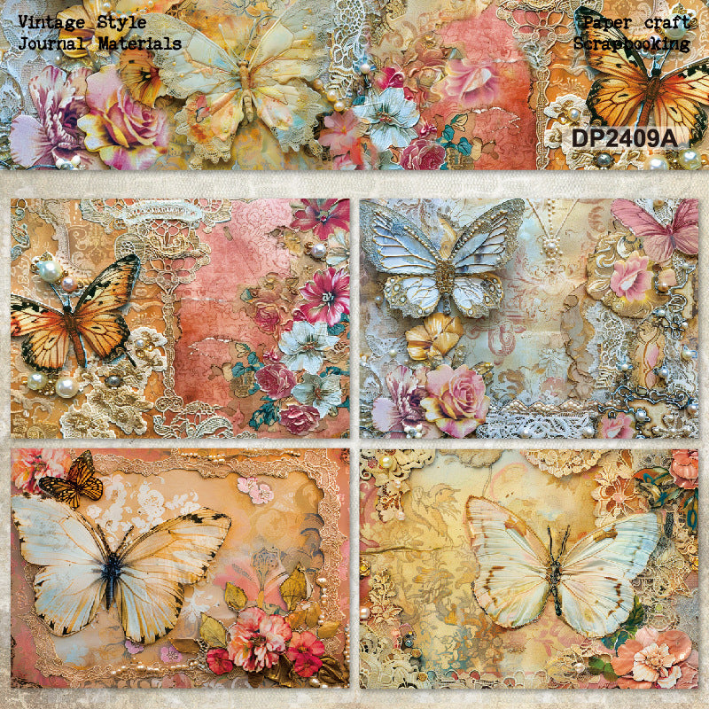 A5 Beautiful Butterfly Journal Scrapbook Paper