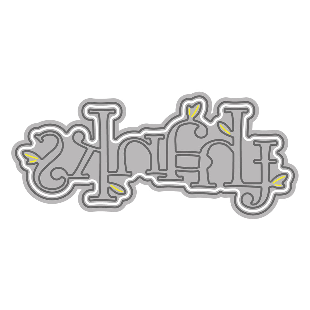 Mini "Thanks" Metal Cutting Dies