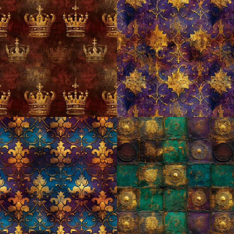 24PCS 6" Crown Scrapbook Paper & Cardstock