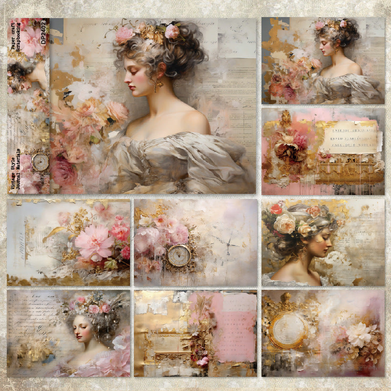 A5 Elegant Lady DIY Scrapbook Paper
