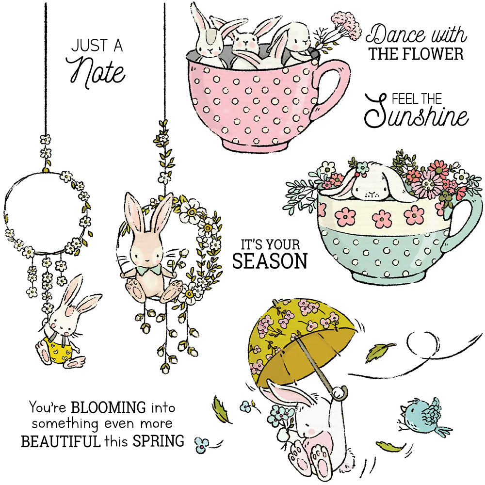 Spring Rabbit Dies & Stamps Set