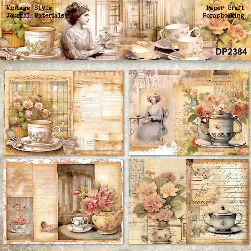 A5 Vintage Style Journal Scrapbook Paper