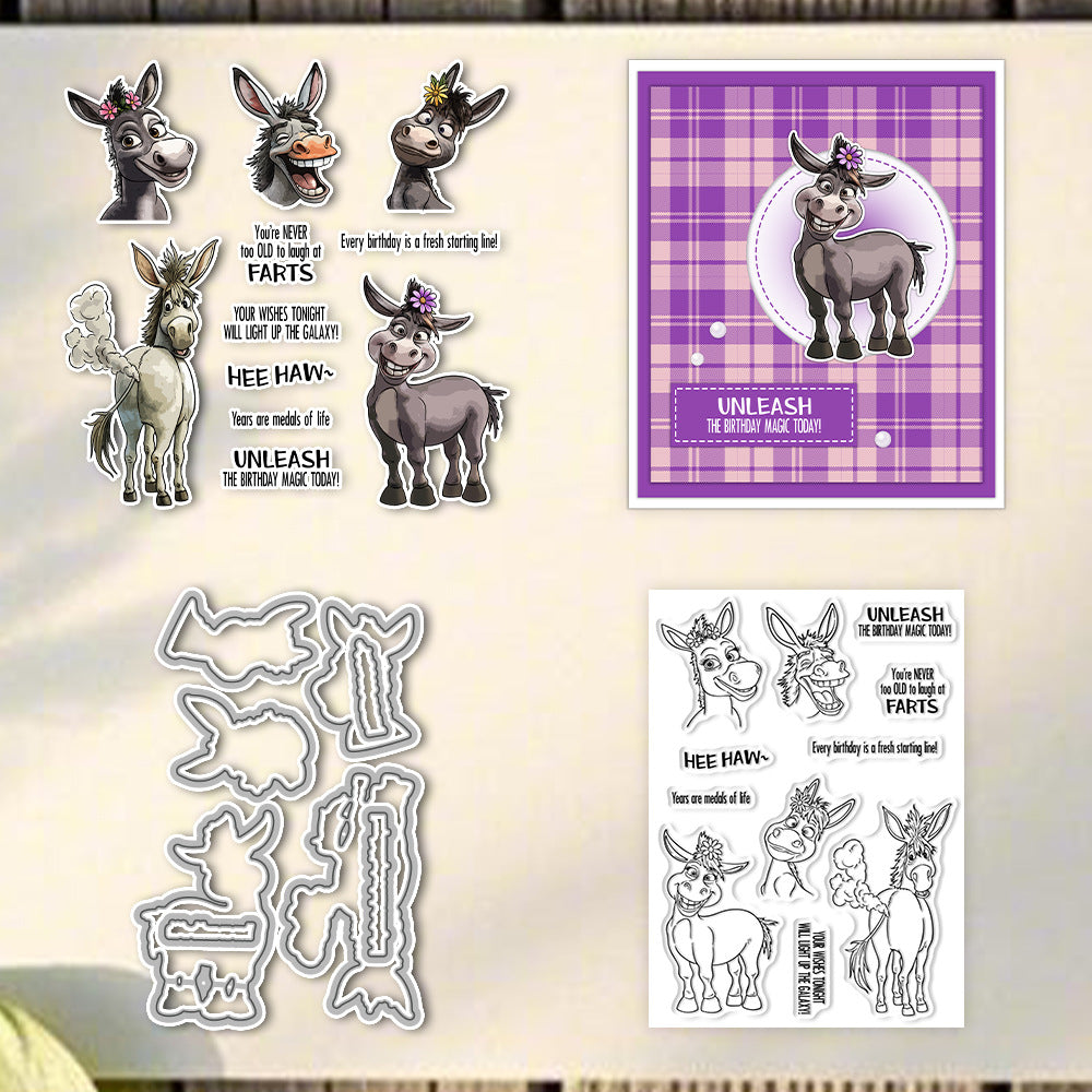 Happy Donkey Dies & Stamps Set