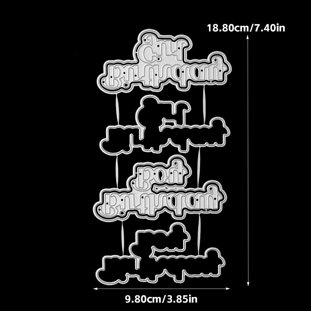 Birthday Wishes Metal Cutting Dies