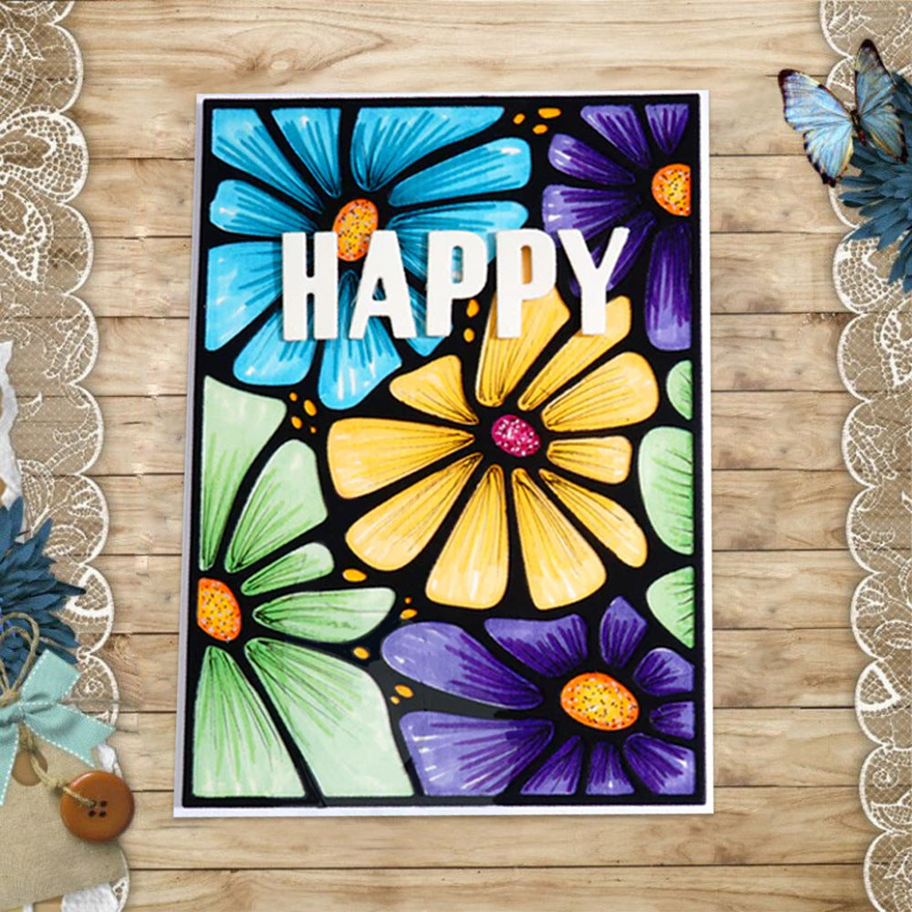 Decorative Flower Background Board Cutting Dies