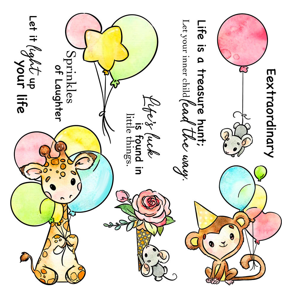 Animal Balloons Dies & Stamps Set