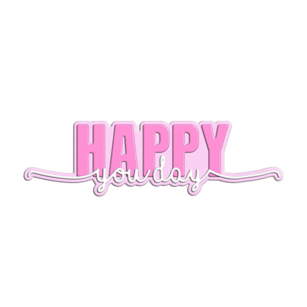 Happy Words Metal Cutting Dies