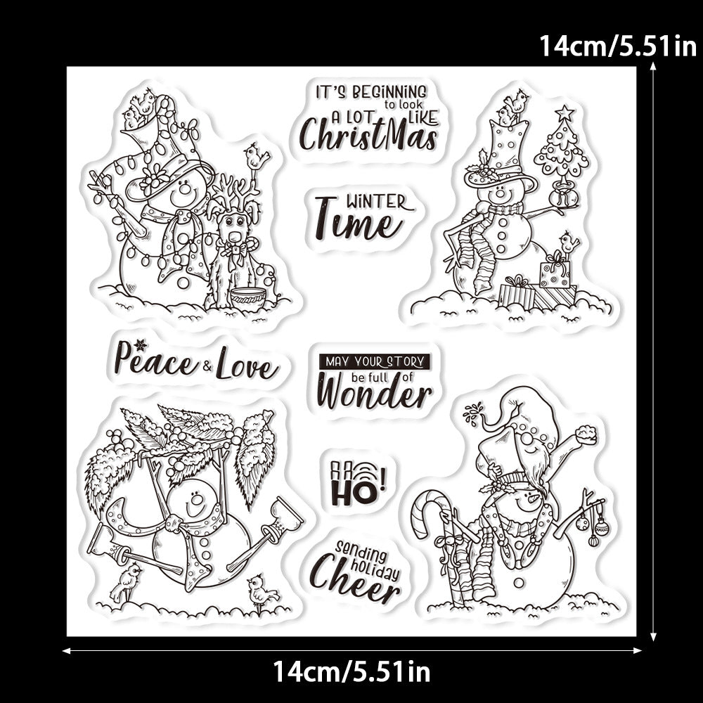 Christmas Snowman Dies & Stamps Set