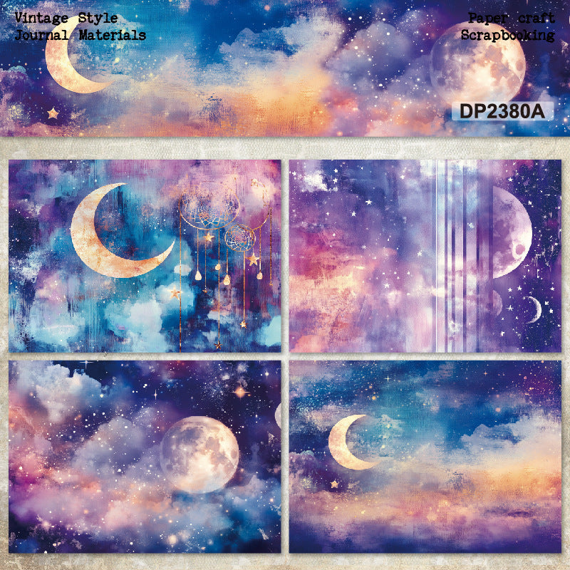 A5 Starry Sky Journal Scrapbook Paper
