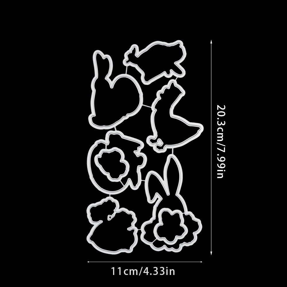 Easter Animal Series Dies & Stamps Set
