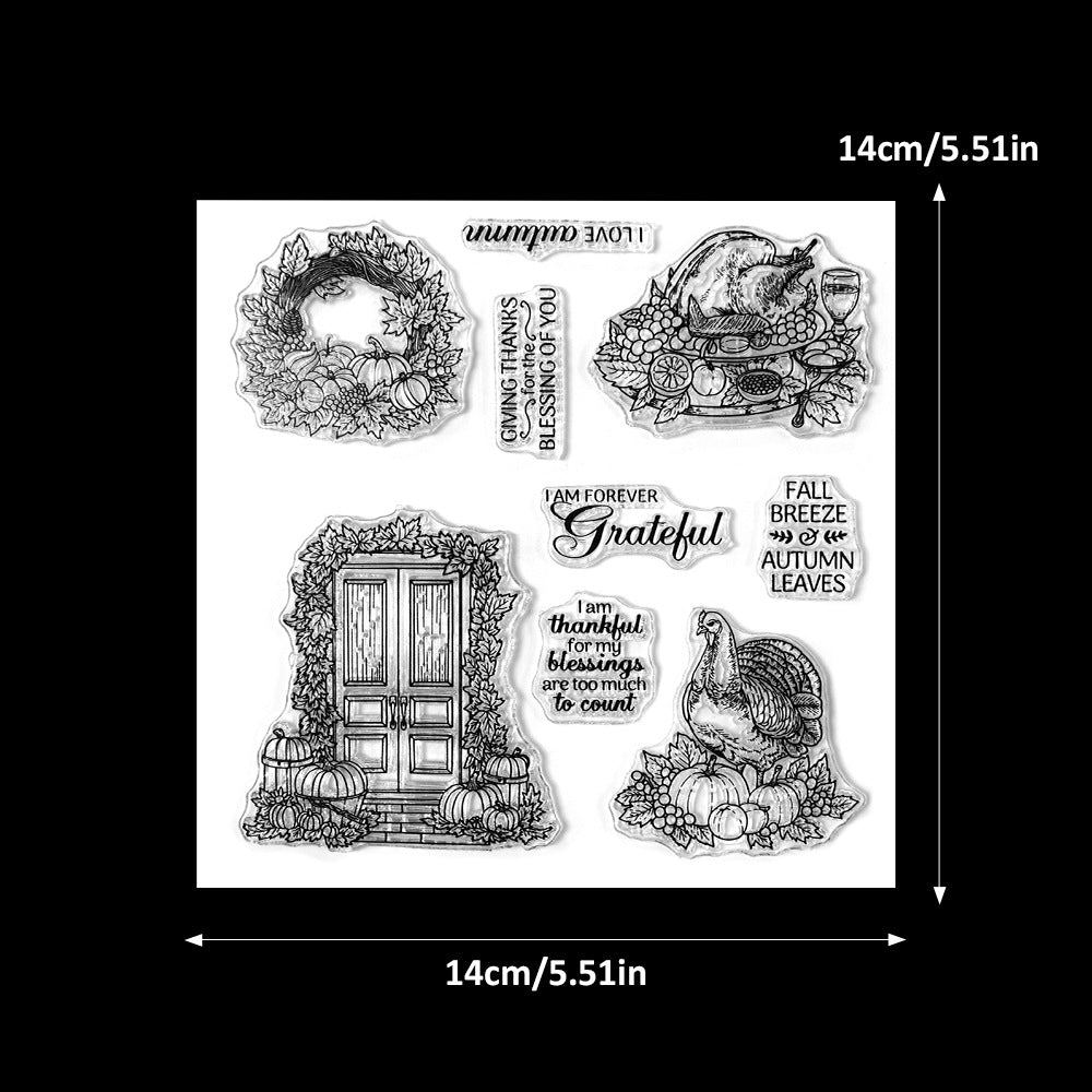 Thanksgiving Turkey Dies & Stamps Set
