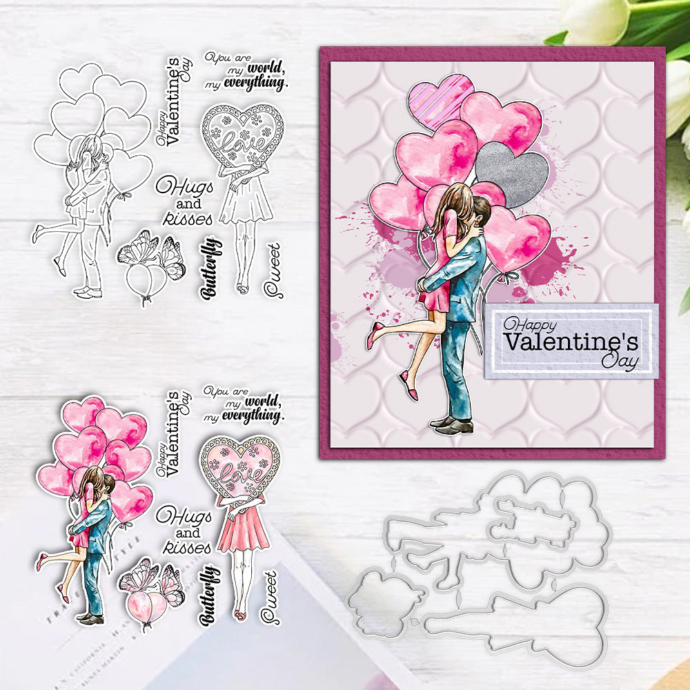 Valentine's Day Theme Dies & Stamps Set