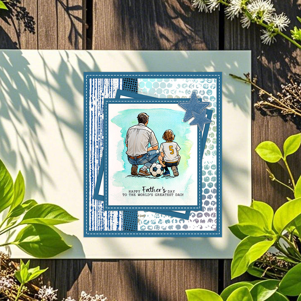 Father-Son Relationship Dies & Stamps Set