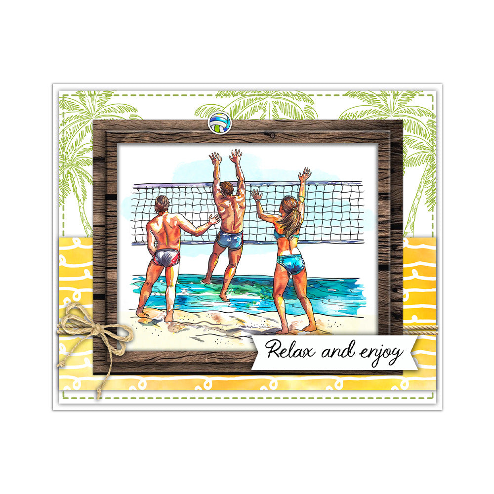 Beach Volleyball Clear Stamps