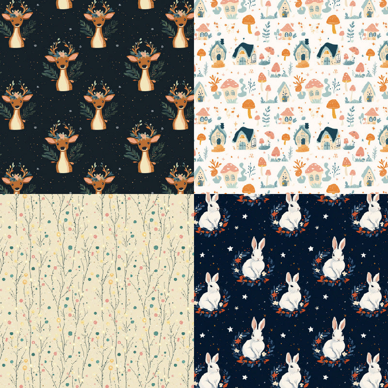 24PCS 6" Gnome Scrapbook Paper & Cardstock