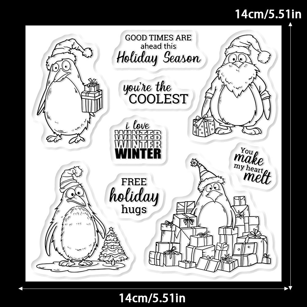 Christmas Penguin Dies & Stamps Set
