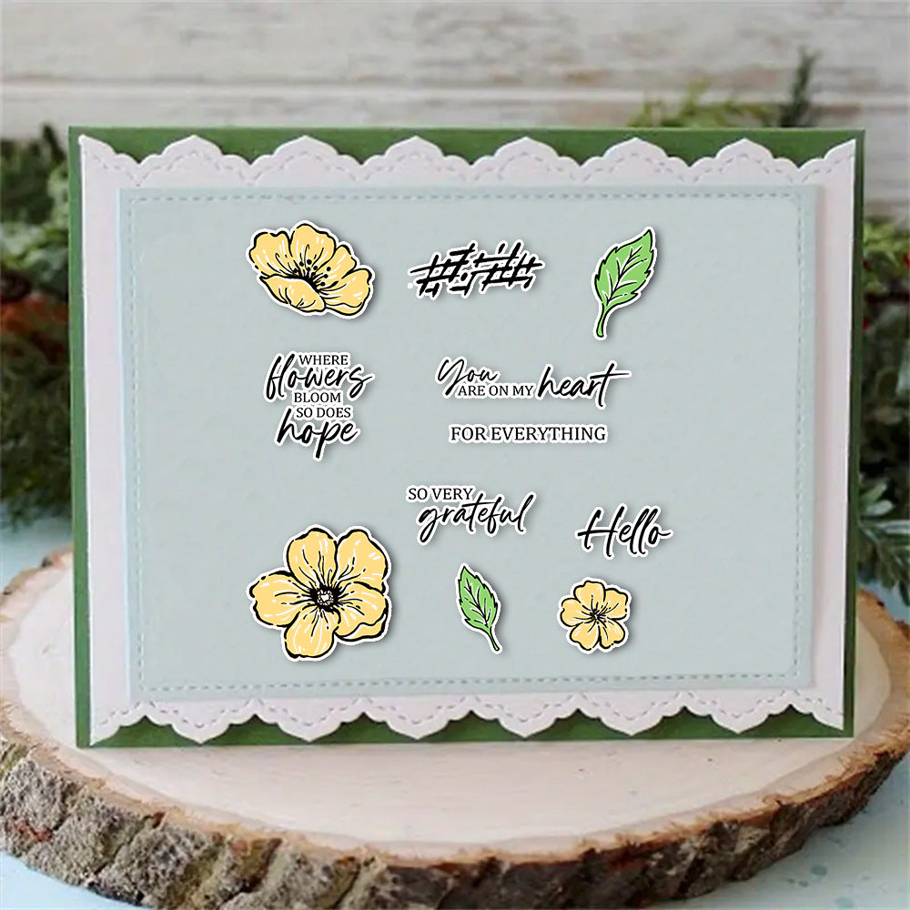 Flower Decoration Dies & Stamps Set