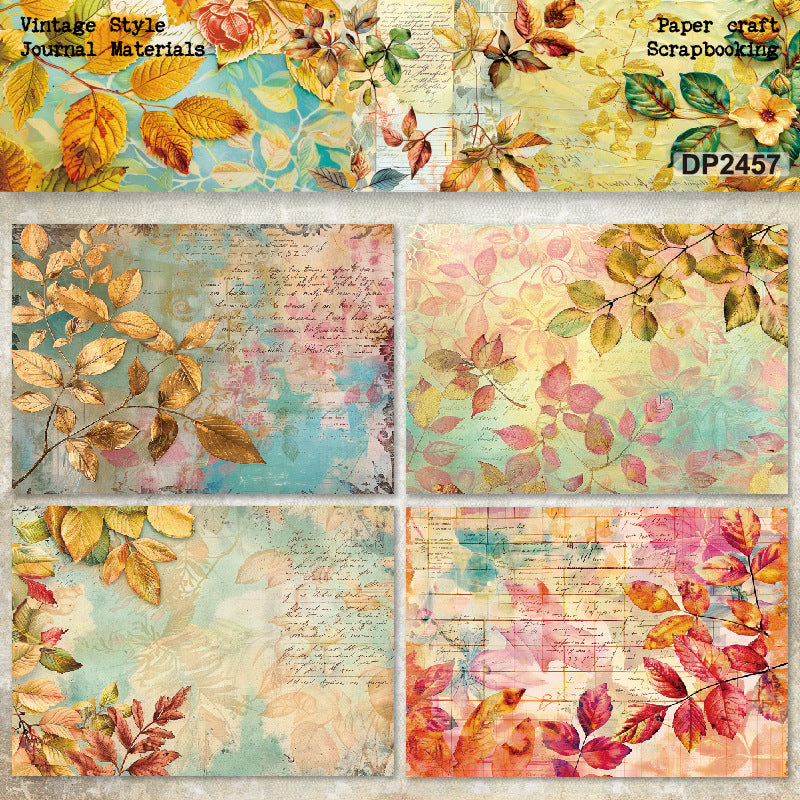 A5 Leaf Notes DIY Journal Scrapbook Paper