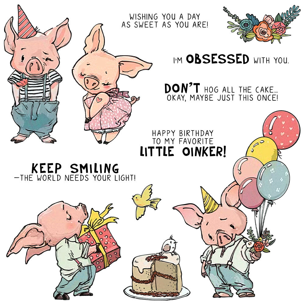 Happy Piggy Dies & Stamps Set