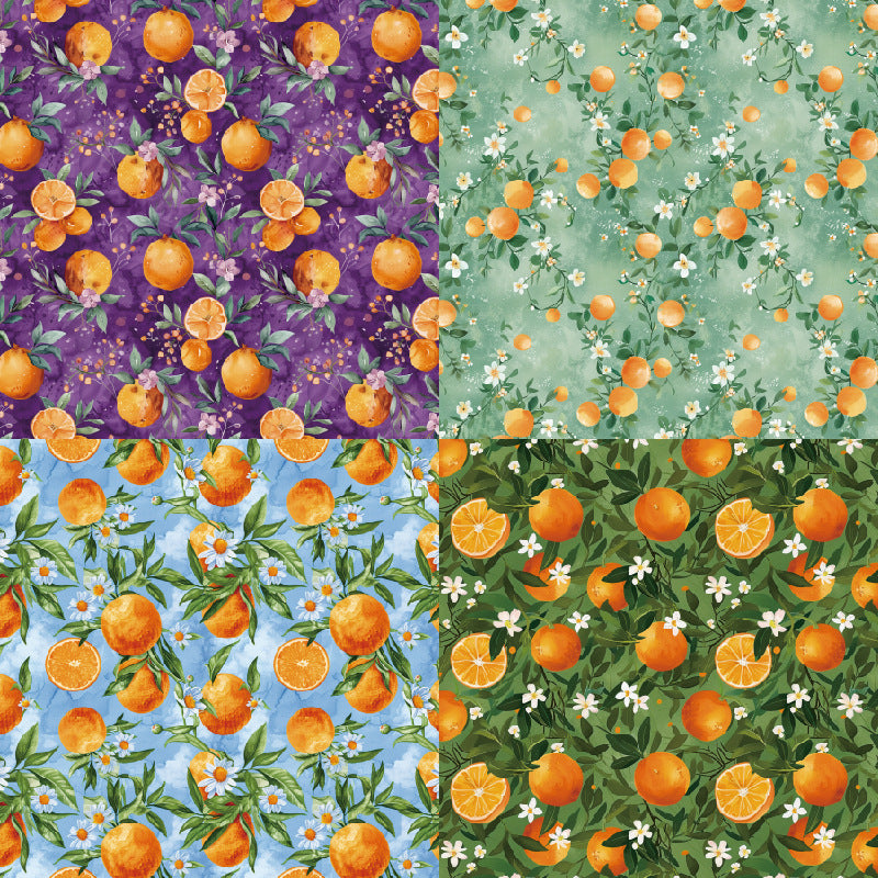 24PCS 6" Citrus Scrapbook Paper & Cardstock