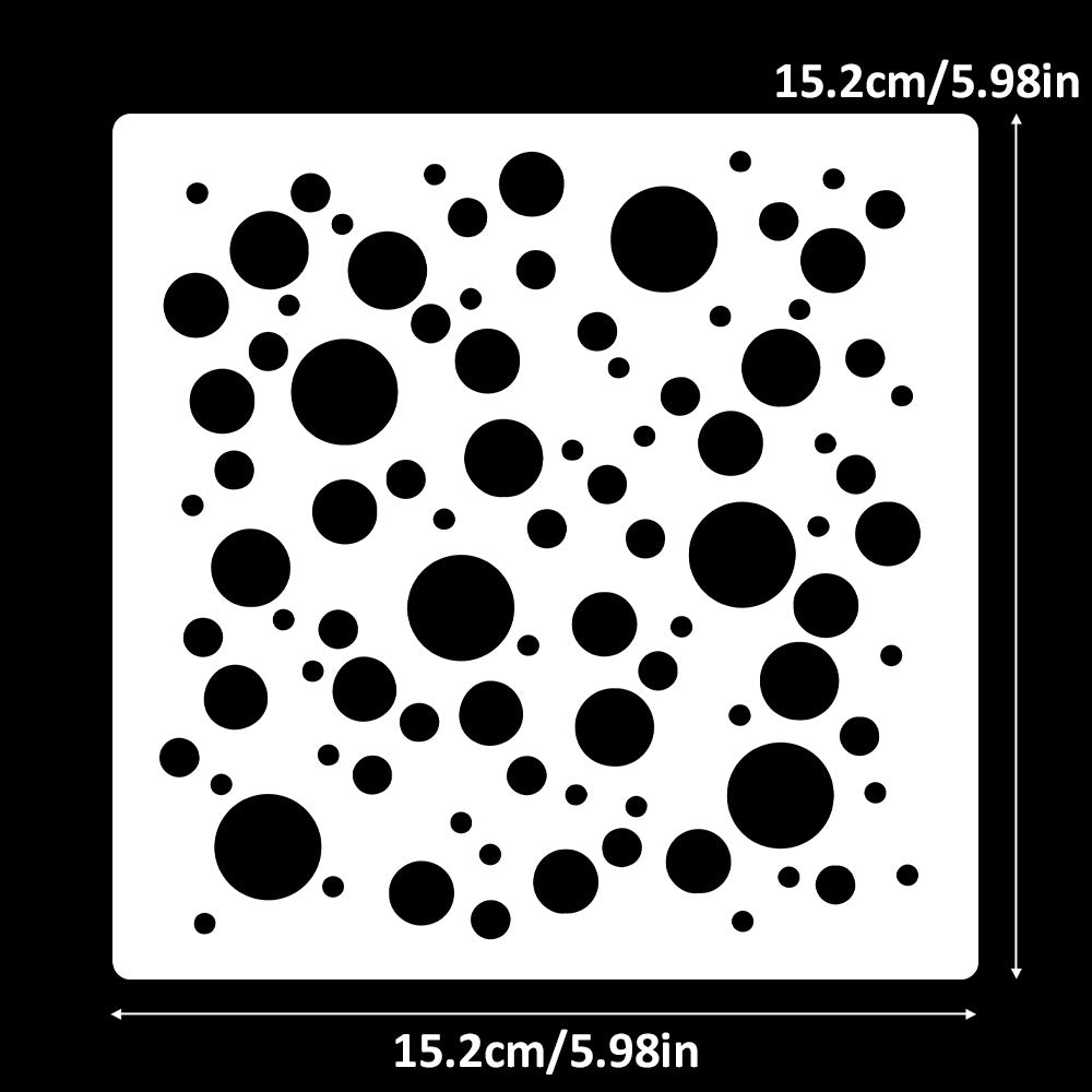 Polka Dot Background DIY Painting Hollow Stencil