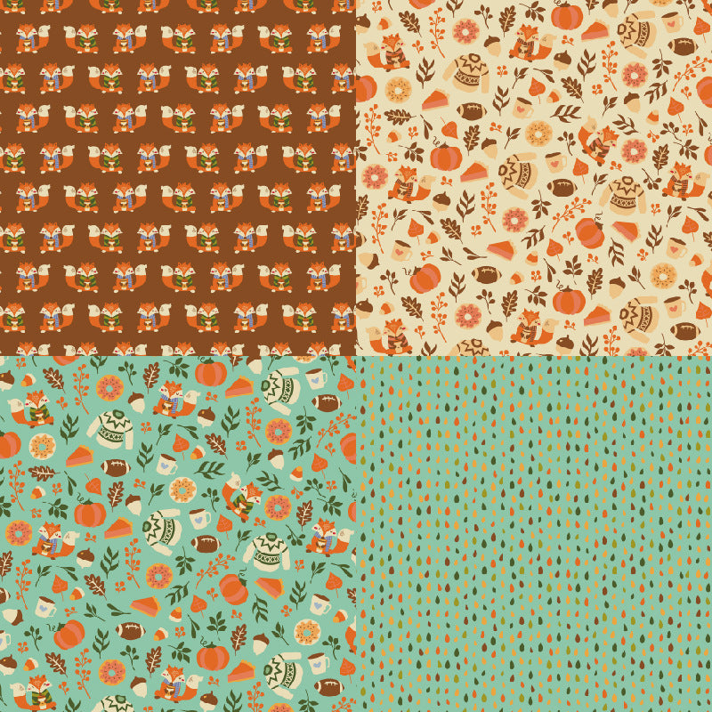 24PCS 6" Autumn Rally Scrapbook Paper & Cardstock