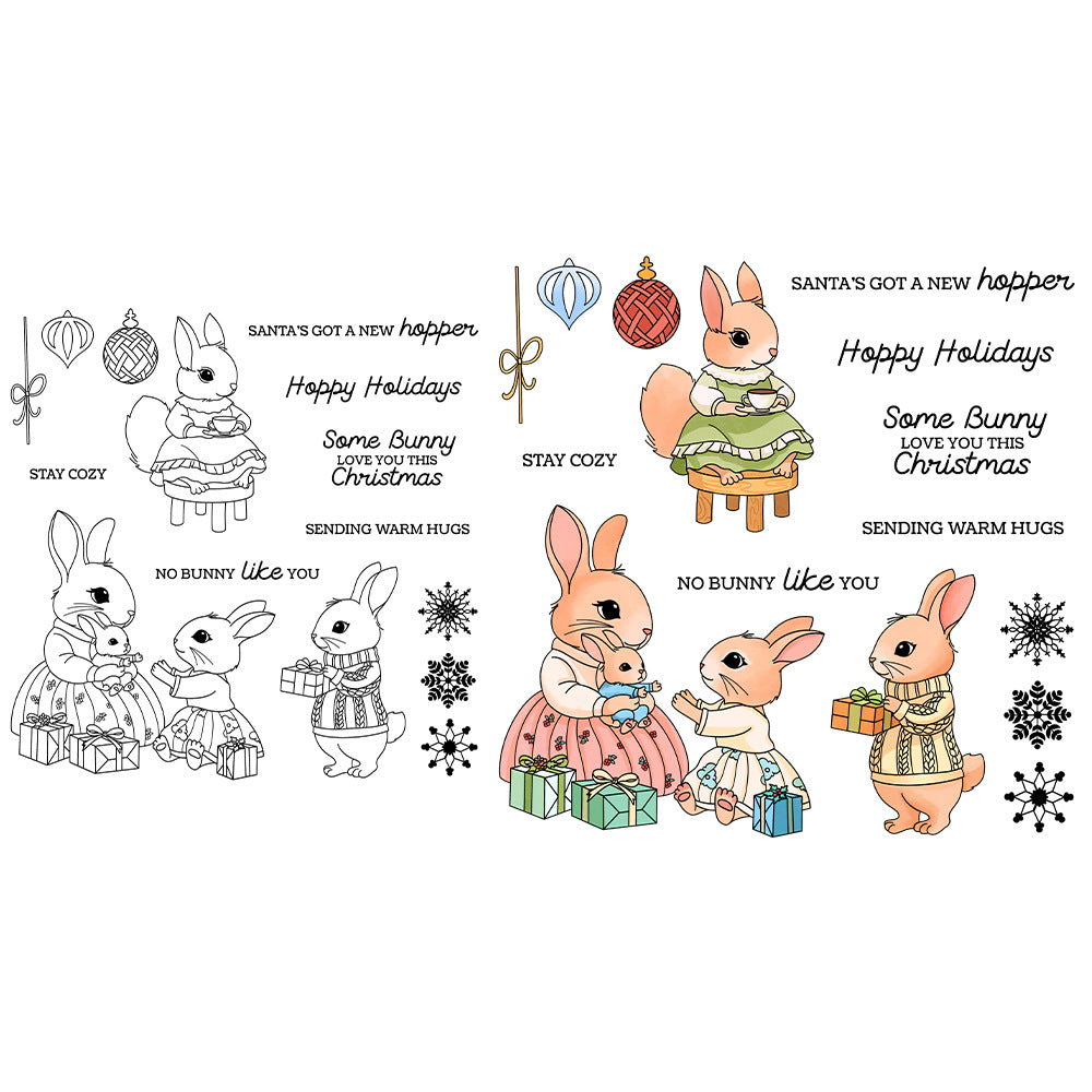 The Rabbits' Family Dies & Stamps Set