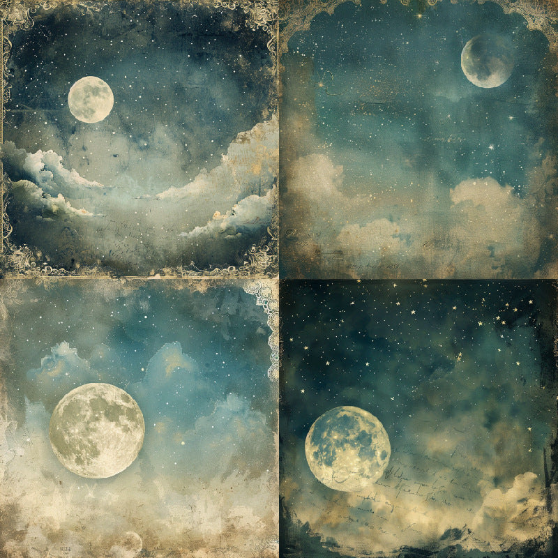 24PCS 6" Moonlit Reverie Scrapbook Paper & Cardstock