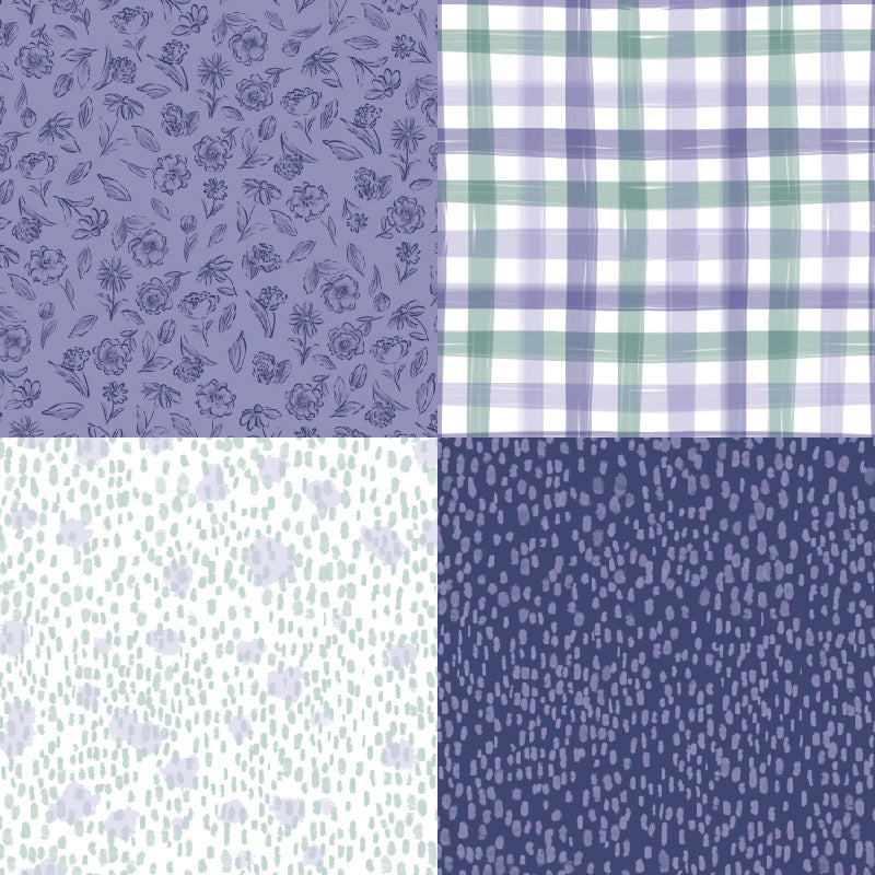 24PCS 6" Mauve Scrapbook Paper & Cardstock