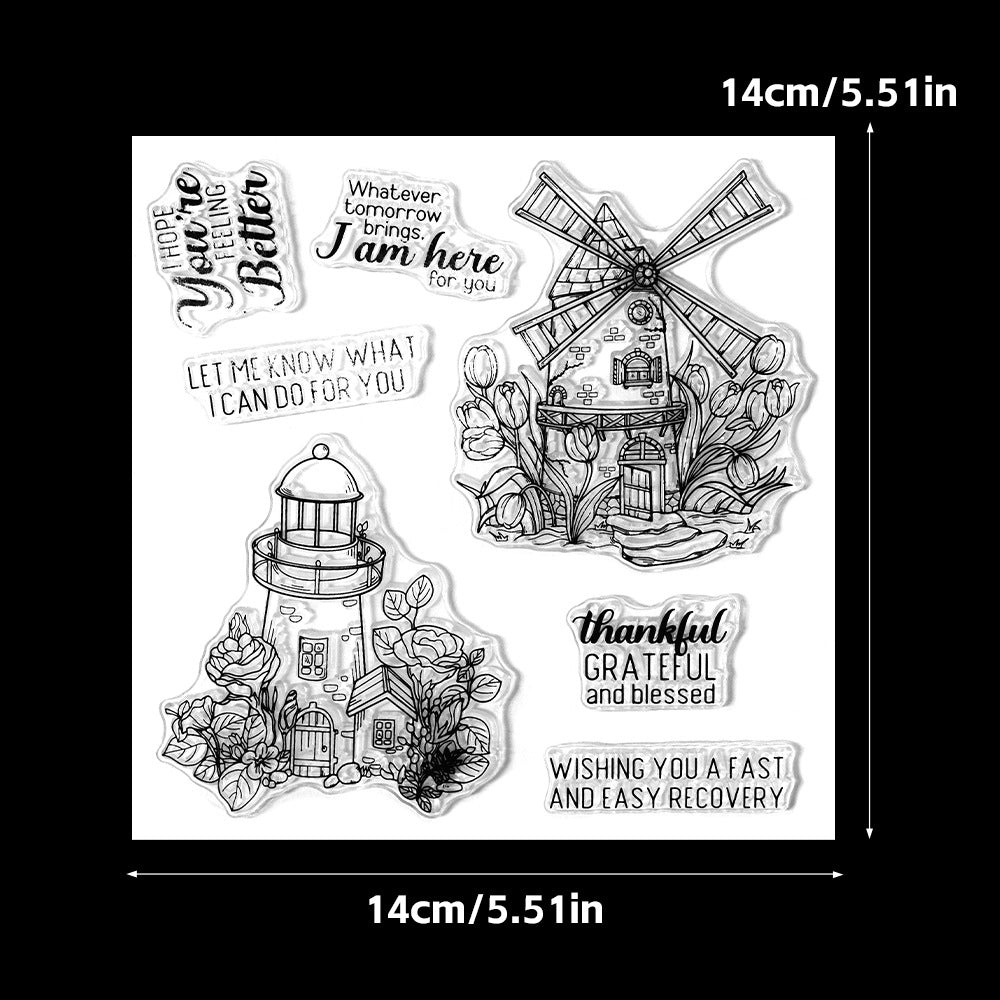 Windmill Dies & Stamps Set