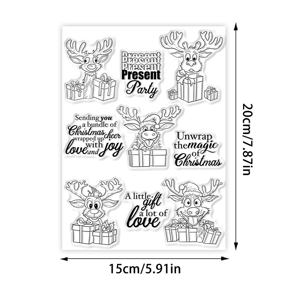Christmas Deer Gifts Dies & Stamps Set
