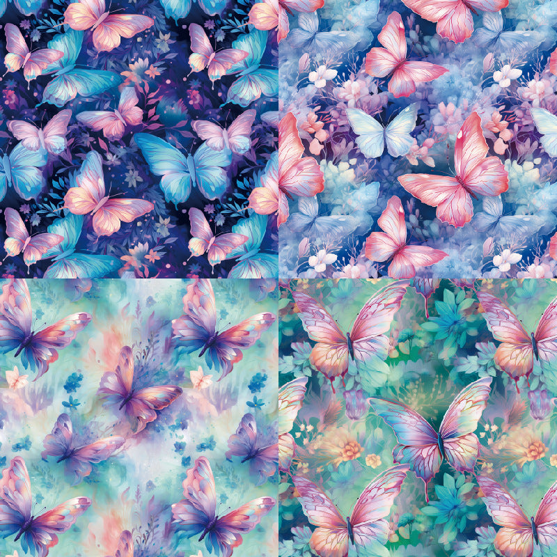 24PCS 6" Butterfly Wings Scrapbook Paper & Cardstock