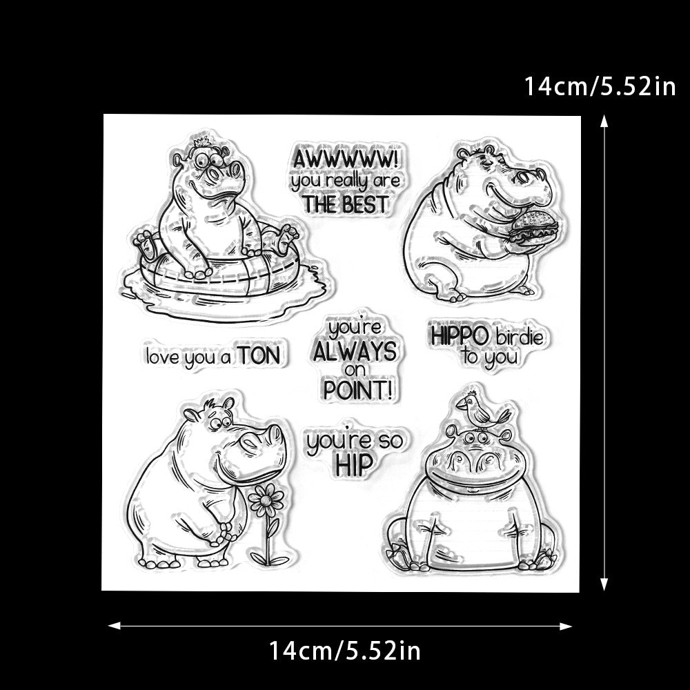 Hippo Daily Life Dies & Stamps Set