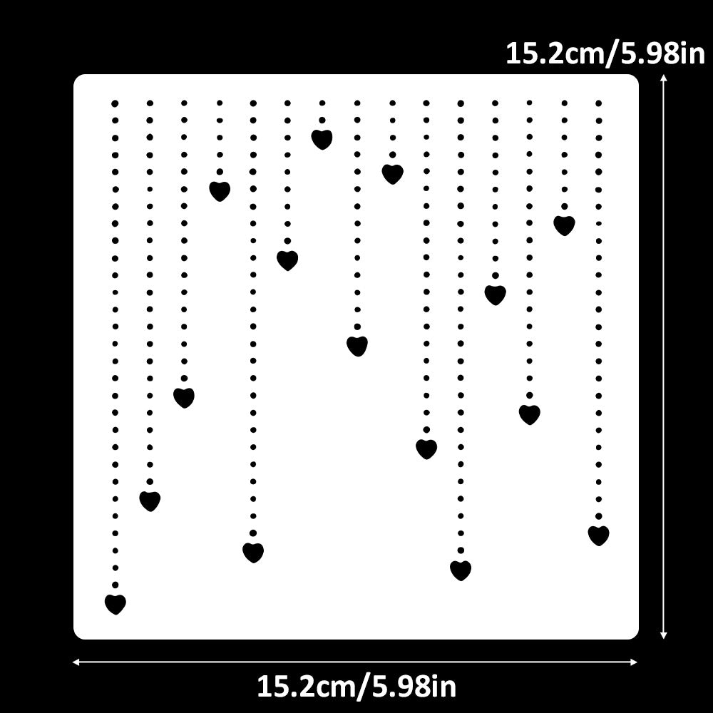 Love Background DIY Painting Hollow Stencil