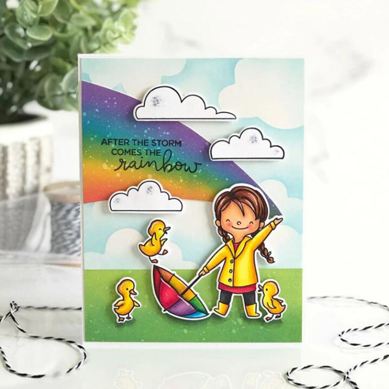 Rainy Day Girl Dies & Stamps Set